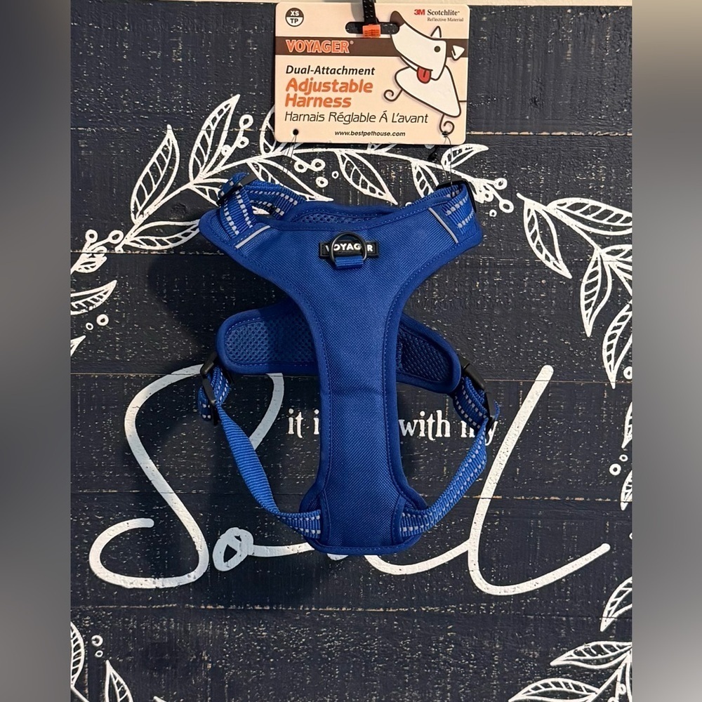 Voyager Blue Adjustable Dog Harness